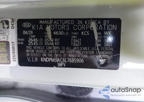 2020 Kia Sportage Lx from USA, damaged, VIN KNDPM3AC6L7685906